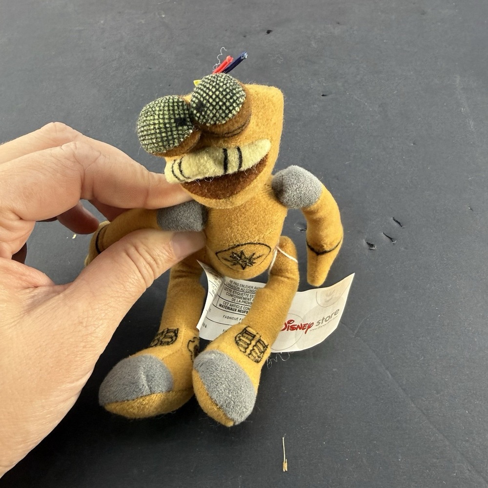 Disney Store Disney Pixar B.E.N. 5.5" Plush Bean Bag Robot Stuffed Toy Vintage